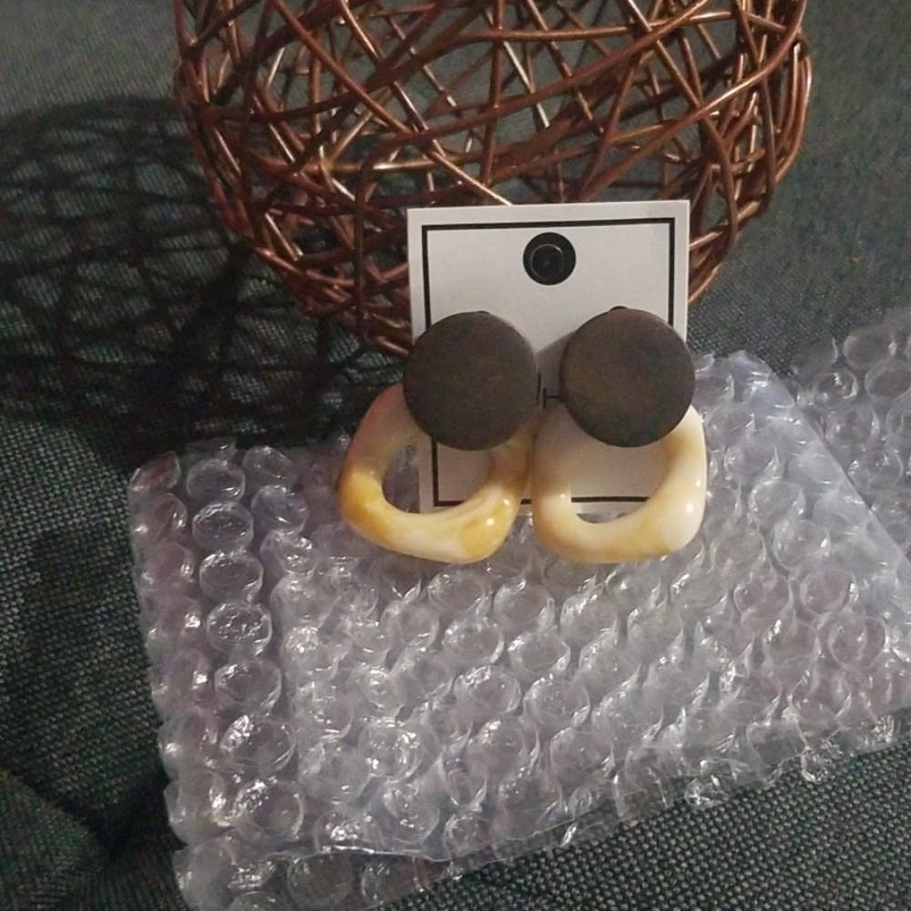 A pair of earrings
